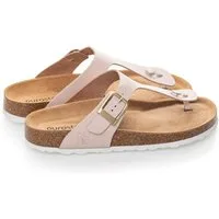 purosteps Marbella-Eco 14943-pink Sandale Echtes Leder, Natur Materialien, Komfortables Fußbett, Made in Spain