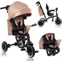 lionelo Dreirad-Kinderwagen TRIS PLUS, Inklusive Glocke, Tasche und Becherhalter/ab 9 Monaten