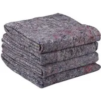 relaxdays Schutzplane Umzugsdecken 150 x 200 cm im 4er Set (4-St)