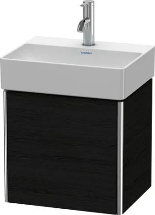 Duravit XSquare Waschtischunterbau wandhängend Eiche Schwarz Matt 434x340x397 mm - XS4060R1616 XS4060R1616