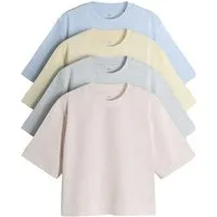 The Set T-Shirt The Set Relaxed Fit Kurzarm-T-Shirt, 4er-Pack (4-tlg)