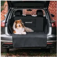 Rudelkönig Tier-Kofferraumschutzdecke Kofferraumschutz Hund mit Ladenkantenschutz Universal Hundedecke Auto, Schondecke wasserabweisend und kratzfest - 134x101x58cm