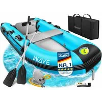 KESSER Schlauchboot aufblasbares Paddelboot für 2 Personen, motorisierbar, 2,30m, WAVE Motor geeignet
