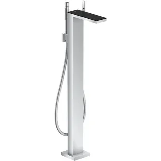 hansgrohe Axor MyEdition Wannenarmatur 47440600 Ausladung 196 mm, bodenstehend, chrom/Schwarzglas