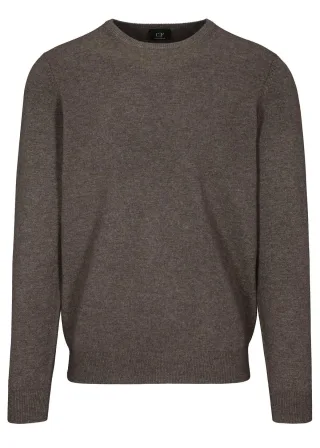 COMMANDER Finest Clothing - Rdh.-Pullover, uni nougat mel. - Gr. - 3XL