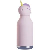 ASOBU Trinkflasche Asobu Bestie Trinkflasche 460 ml, Tier-Design, isoliert, auslaufsicher, 460 ml, Vakuumisolierung, auslaufsicher, Silikon-Trinkhalm, Edelstahl