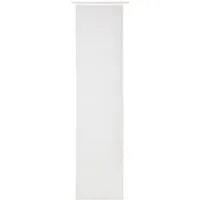 ELBERSDRUCKE Schiebegardine Schiebevorhang mit Klettband Feel Good Uni weiß 245 x 60 cm (1 St), Klettband, transparent, Polyester, einfarbig, modern