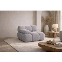 Kaiser Möbel Sofaelement seitlich links / rechts, modulares System, Veloursstoff Salvador,SELIA (Einzelelement), HR-Schaum Wellenfederung