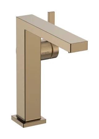 Hansgrohe Waschtischarmatur 150 Tecturis E Fine CoolStart mit Push-Open Ablaufgarnitur, brushed bron 73042140