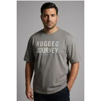 Man's World Plus Rundhalsshirt auch in Grosse Größen bis Gr. 7XL Ärmel-Fit Regular Fit, Kurzarm, mit Print, bedruckt, aus Single Jersey