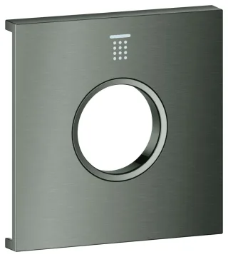GROHE Metallplatte Grohtherm Aqua Tiles 106887, Symbol: Kopfbrause 1 hard graphite geb., 106887AL00 106887AL00