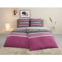 TOM TAILOR HOME Bettwäsche Felix in Gr. 135x200 oder 155x220 cm, Renforcé, 3 teilig, mit GRATIS-Zugabe: Gästehandtuch (100% Baumwolle), mit Reißverschluss
