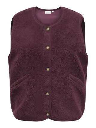 ONLY CARMAKOMA - CARBABY TEDDY VEST PNT Fig - Gr. - 48