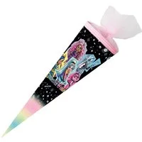 Nestler Schultüte Nestler Schultüte Monster High Best Boos Forever rund mit Tüllverschlu