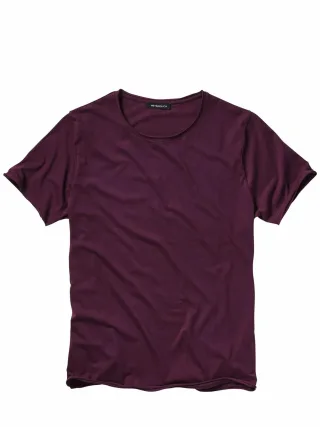 Mey & Edlich Herren Open-End-Shirt Lila 100 % Baumwolle (bio)