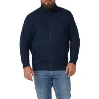 s.Oliver Men Big Sizes Sweatjacke mit Reißverschluss und Stehkragen