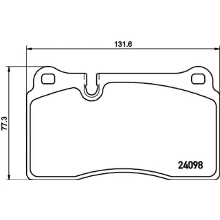 Hella Bremsbel?ge vorne VW Touareg 8DB355011-851