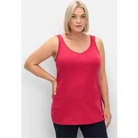 Sheego Shirttop Tanktop Ärmellos