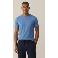 FYNCH-HATTON T-Shirt Sommershirt in unifarben, mit Logostickerei