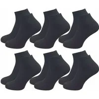 GAWILO Kurzsocken für Damen - Quartersocken in weiß und schwarz - ohne drückende Naht (6 Paar) Schaft etwas länger als bei einer Sneaker Socke, daher kein rutschen