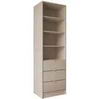 MIRJAN24 Regal Tireno 3SZ, Aluminiumgriffe in der Farbe Gold