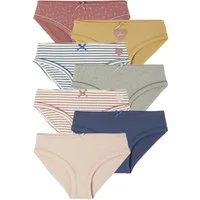 vertbaudet Slip Mädchen Slips mit Herzen, Bio-Baumwolle 7er-Pack