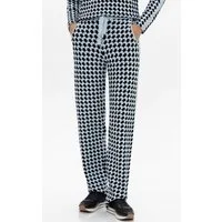 Passioni Strickhose mit geometrischem Allover-Muster