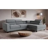 OTTO home Ecksofa AADEN Schlafsofa 254 cm - OTTO. Verlässliche Qualität., mit Bettfunktion, Bettkasten, Kopfstützen, rechts/links bestellbar