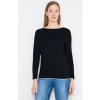 CECIL Langarmshirt mit U-Boot-Ausschnitt