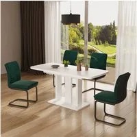 Vicco Esstisch Fenaro, Weiß/Weiß, 120 x 80 cm 2 Teile (1-St)