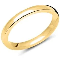 Unique Silberring Vergoldet in schlichtem Design mit polierter Oberfläche 2,5mm R8561