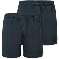 Schiesser Boxershorts Boxershorts Multipacks (2er Pack) lockere Passform, mit Eingriff, Gummizug