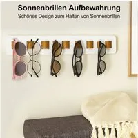 Youyijia Brillenetui Brillenhalter Wand 9-fach Brillenaufbewahrung mehrere Brillen