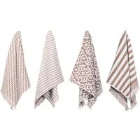 PAD Gästehandtuch FAMILY, 30x50 cm, Frottee (Set, 12-St), Made in Europe, verschiedene Muster in einem Set, mit Fransen