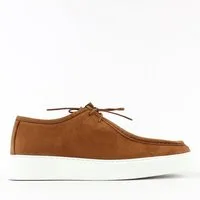 Celal Gültekin Nubuk Schnürschuh Mokassin-Naht Plateau Casual Freizeit Herren Sneaker Nubuk, Mokassin-Naht, Plateau-EVA-Sohle, Hellbraun, 45