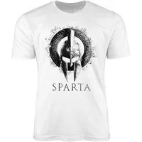 Neverless Print-Shirt Neverless® Herren T-Shirt Aufdruck Sparta Helm Krieger Warrior mit Print