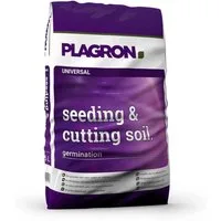 Plagron Pflanzerde Seeding & Cutting Soil Anzuchterde für Stecklinge und Sämlinge Sack, mit Leicht vorgedüngt, 25 Liter