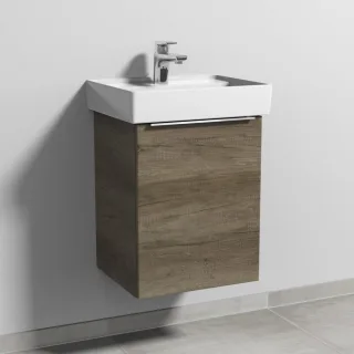 Sanipa 3way Waschtischunterbau zu Villeroy & Boch Collaro Waschtisch mit 1 Tür, Eiche-Nebraska UM83137