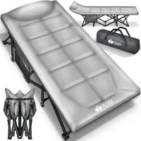tillvex Feldbett tillvex® Campingbett klappbar mit Tragetasche, Campingliege extra (Klappbett Gästebett faltbar Garten Camping Angeln Festival Reise, Karpfenliege für Outdoor & Indoor) transportieren