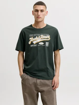 JACK&JONES - JJELOGO TEE SS O-NECK 2 COL AW26 SN Scarab - Gr. - XXL
