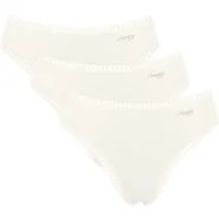 sloggi Slip GO Crush (3er Pack) mit Spitzendetails, Multipack, hoher Beinausschnitt