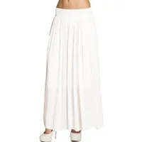 Caspar Faltenrock RO034 leichter langer eleganter Damen Sommer Rock Maxirock - bodenlang bei ca. 157 cm Körpergröße