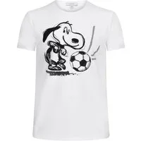 ONOMATO! T-Shirt Peanuts Snoopy Fussball Herren T-Shirt Kurzarm-Shirt