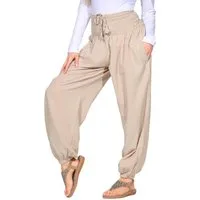 KUNST UND MAGIE Haremshose Kunst&Magie Damen Pluder-/Haremshose Sommerhose Hippie Wellness Yoga