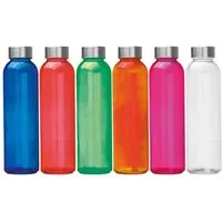 Macma Trinkflasche 6x Trinkflasche / aus Glas / Füllmenge: 500ml / 6 verschieden Farben