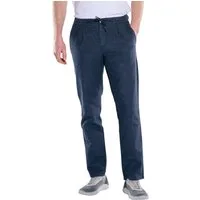 Engbers Chinohose Herren Chino in Leinenoptik, Marineblau