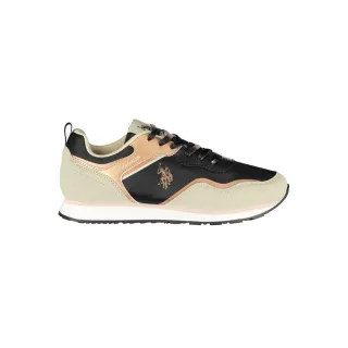 Lässige Sneaker Roségold-Schwarz