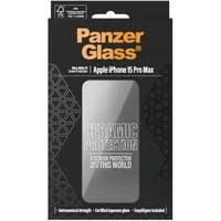 Ceramic Displayschutz Ultra-Wide Fit, Schutzfolie transparent, iPhone 15 Pro Max, EasyAligner