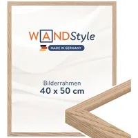 WANDStyle Bilderrahmen H950, Eiche Bilderrahmen 40x50 Holz, Moderner Fotorahmen Eiche 40x50 cm