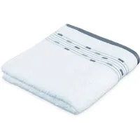 Möve for frottana Handtuch Magic Uni, Walkfrottee (1-St), mit Bordüre aus kleinen Rechtecken